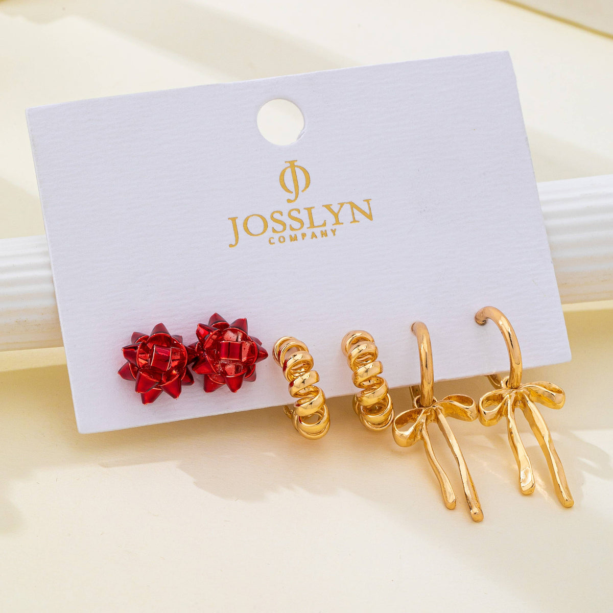Holiday Earring Set | 80E62410 Earrings JOSSLYN by wall to wall- Tilden Co.