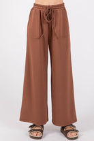 Wide Leg Drawstring Pants Sewn and Seen- Tilden Co.