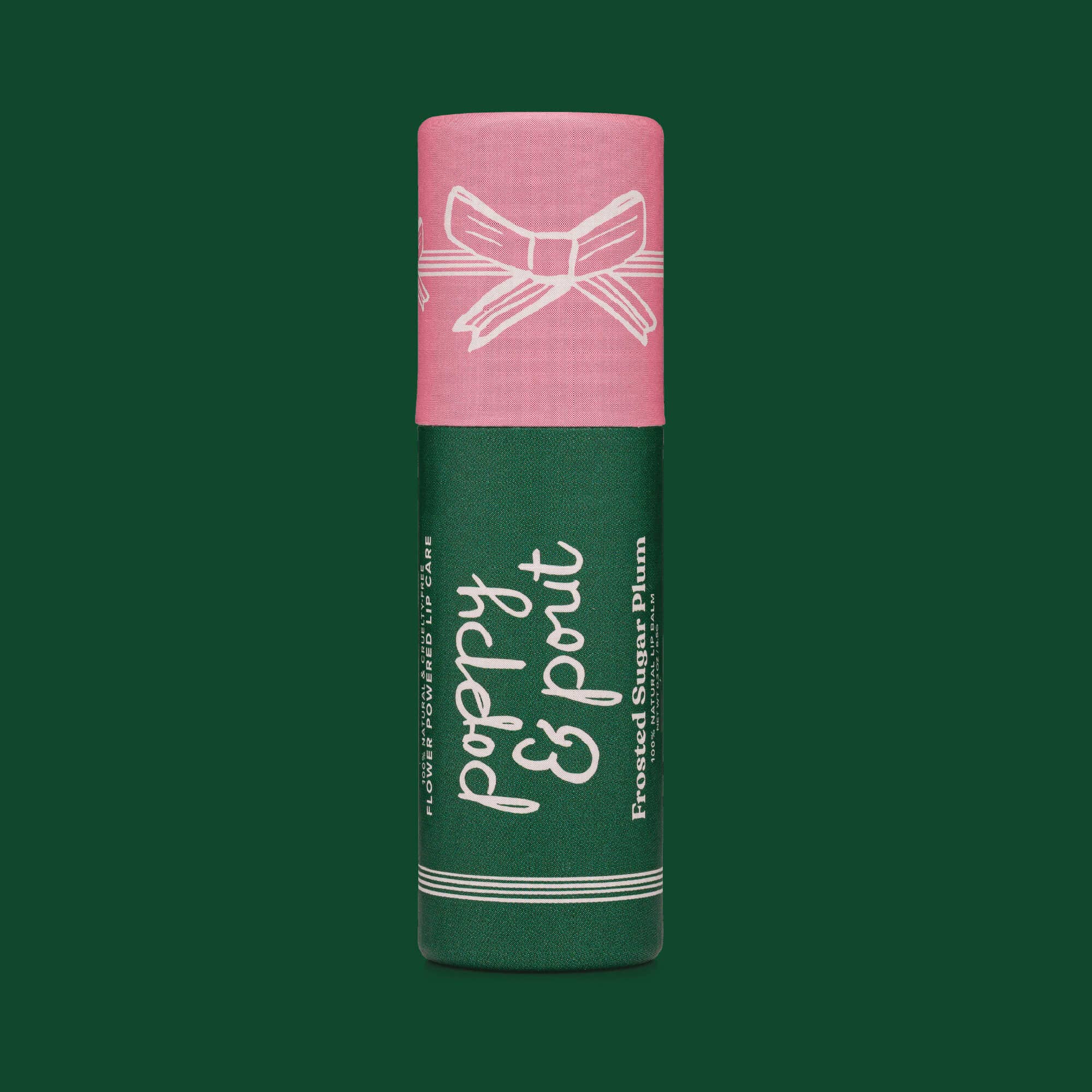 Limited Edition, Lip Balm, Holiday, Frosted Sugar Plum Poppy & Pout- Tilden Co.