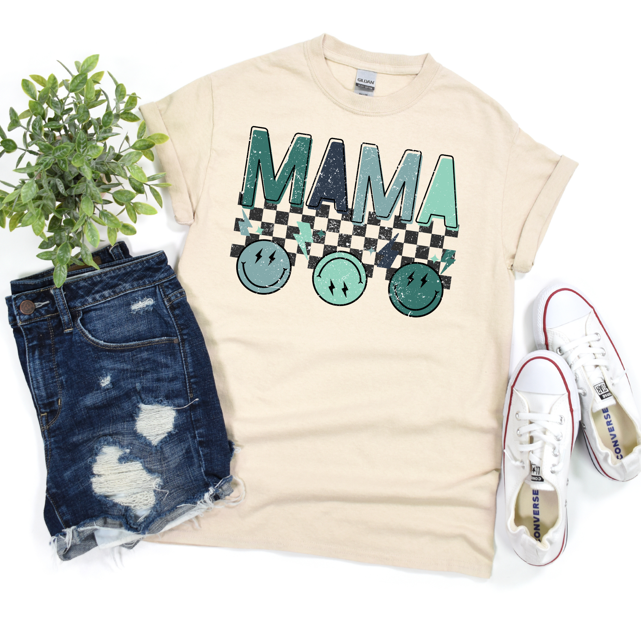 Matching Mama Graphic Tee in Sand T-Shirt Ave Shops- Tilden Co.