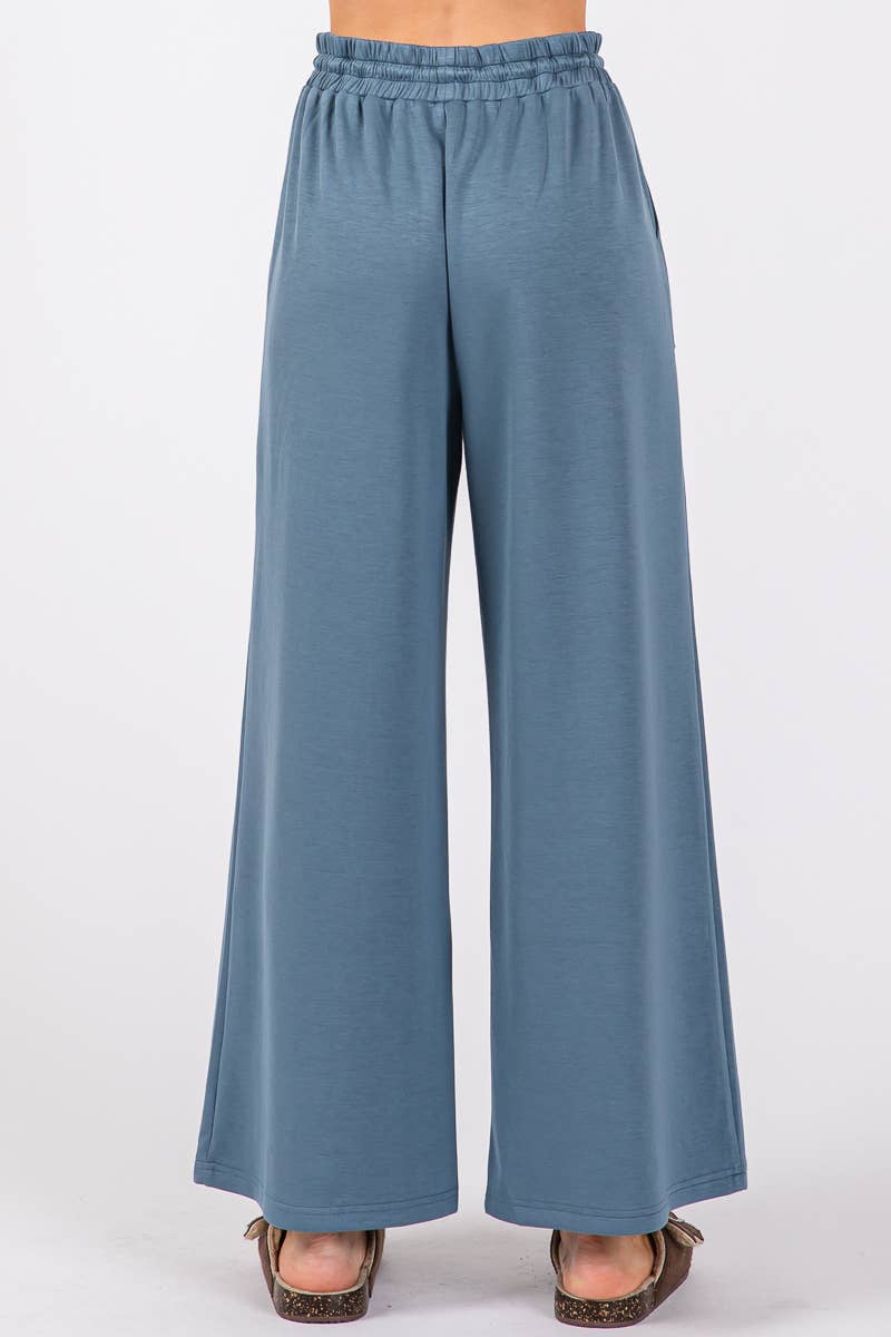 Wide Leg Drawstring Pants Sewn and Seen- Tilden Co.