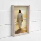 Jesus Golden Sunset - Jesus Canvas Wall Art - Wood Framed Hangout Home- Tilden Co.
