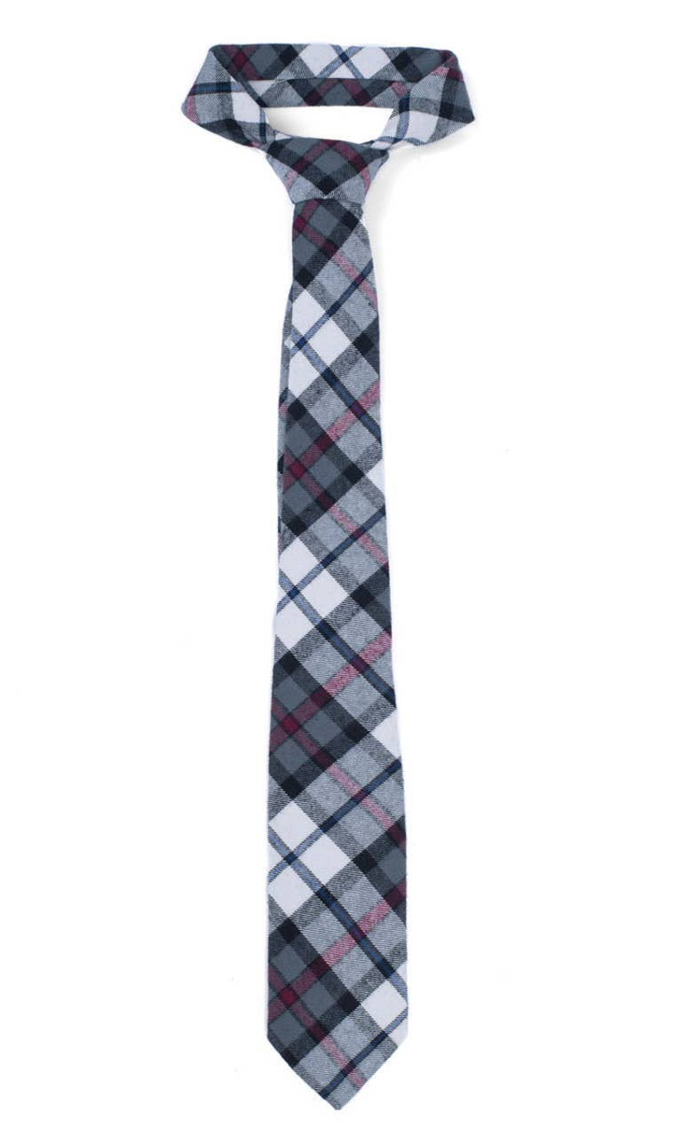 Men's 100% Cotton Checkered Ties 7     Selini New York- Tilden Co.