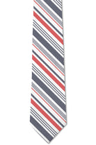 Pitcher – Textured Red White and Blue Striped Tie necktie Tough Apparel- Tilden Co.