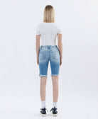 High Rise Raw Hem Bermudas Shorts VERVET by FLYING MONKEY- Tilden Co.