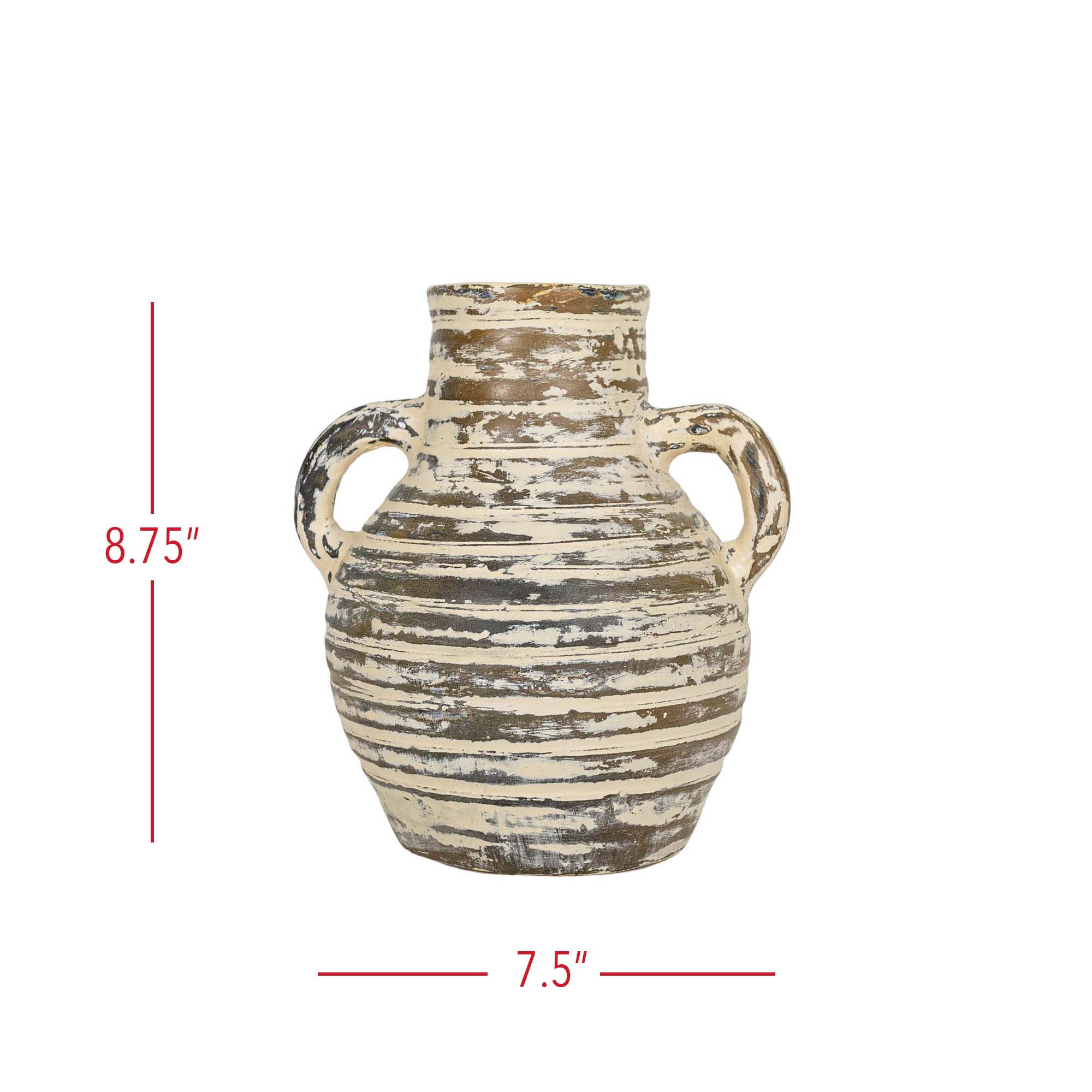 Gideon Terracotta Vase    decor Foreside Home & Garden- Tilden Co.