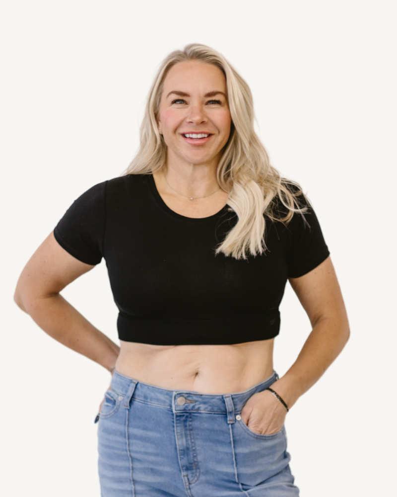 Crew Neck Boyfriend Halftee Black / XS Black XS Layering Top HALFTEE Layering Fashions- Tilden Co.