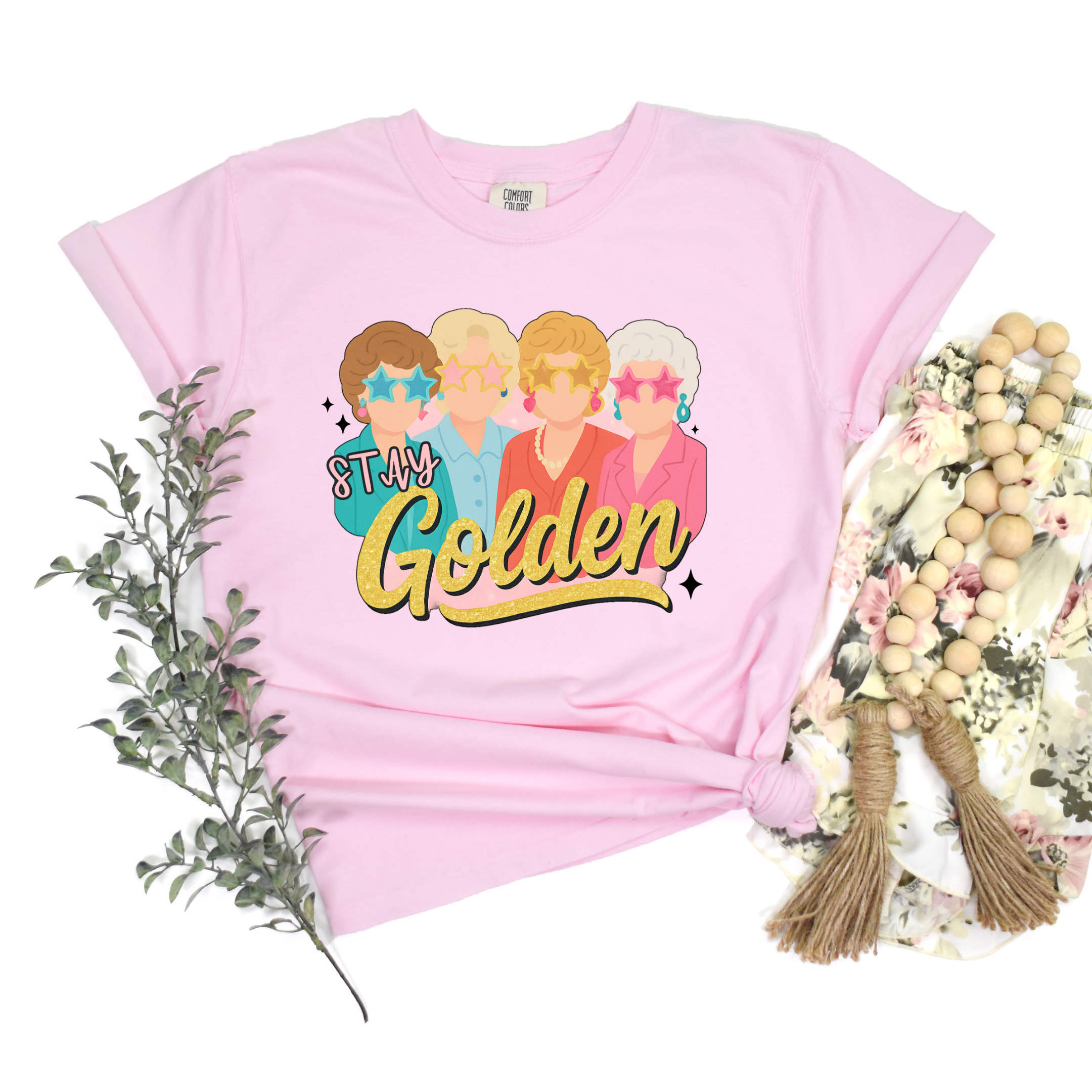 Stay Golden Graphic Tee Womens Ave Shops- Tilden Co.