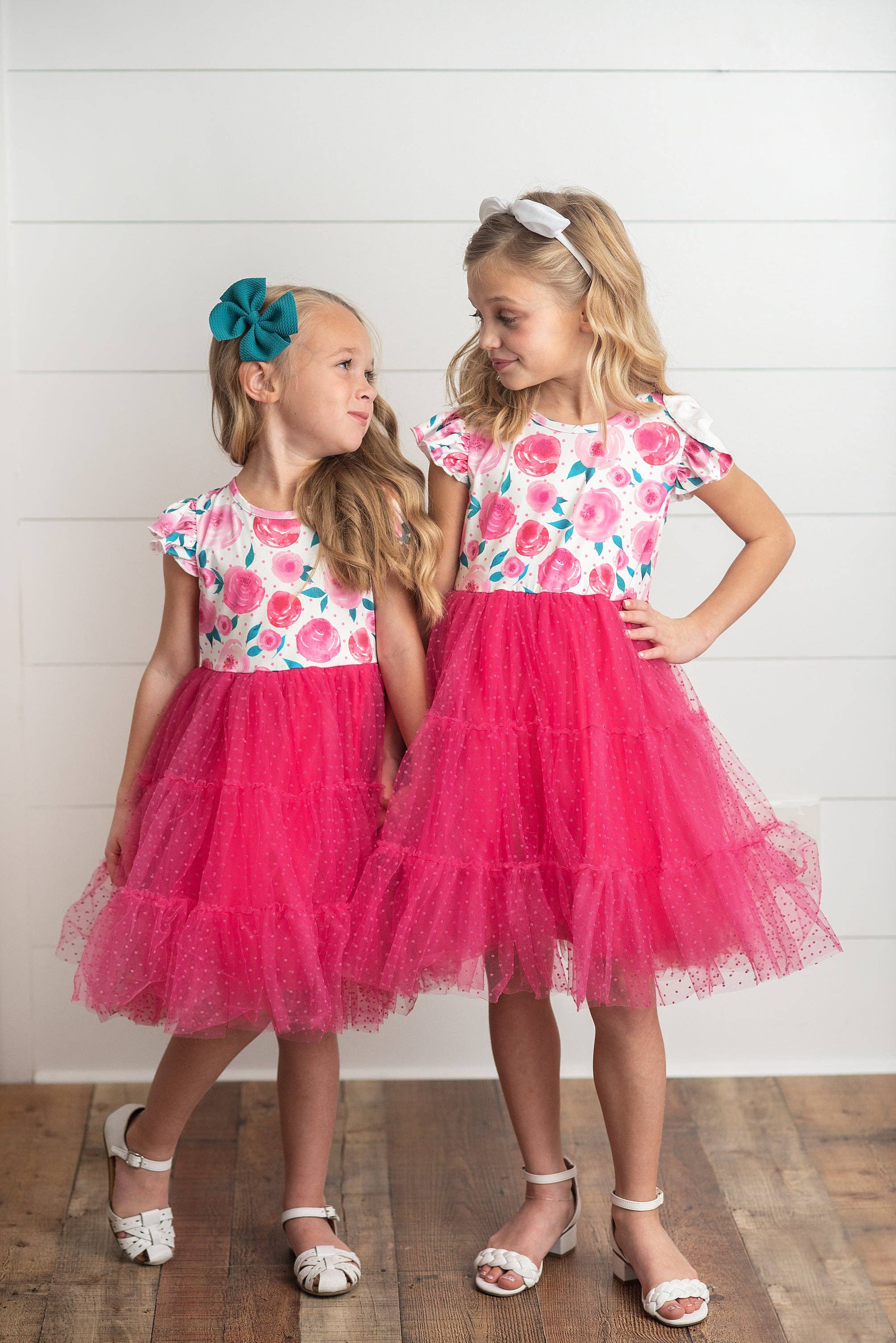 Girl's - Pink Rose Tulle Dress Girl's Dress Adorable Sweetness- Tilden Co.