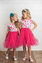 Girl's - Pink Rose Tulle Dress Girl's Dress Adorable Sweetness- Tilden Co.