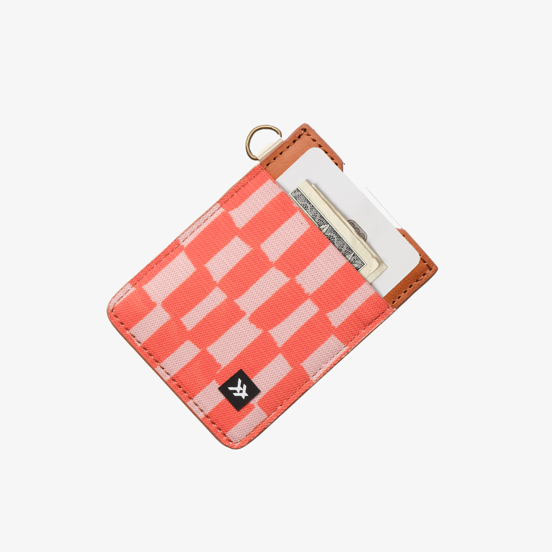 Scout Peach - Vertical Leather Wallet Wallets & Money Clips Thread- Tilden Co.