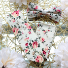 London Cream Floral Skinny Tie necktie Tie Mood- Tilden Co.