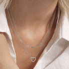 Layered Heart Necklace | 40NK9523 JOSSLYN by wall to wall- Tilden Co.