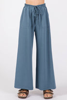 Wide Leg Drawstring Pants Sewn and Seen- Tilden Co.