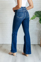 Mavis High Rise Side Seam Detail Flare Jeans    Denim Ave Shops- Tilden Co.