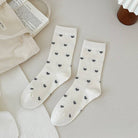 Sweetheart Crew Socks| 40S02081 White White JOSSLYN by wall to wall- Tilden Co.