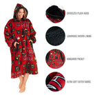 Don't Wake The Bear Blanket Hoodie Blanket LazyOne- Tilden Co.