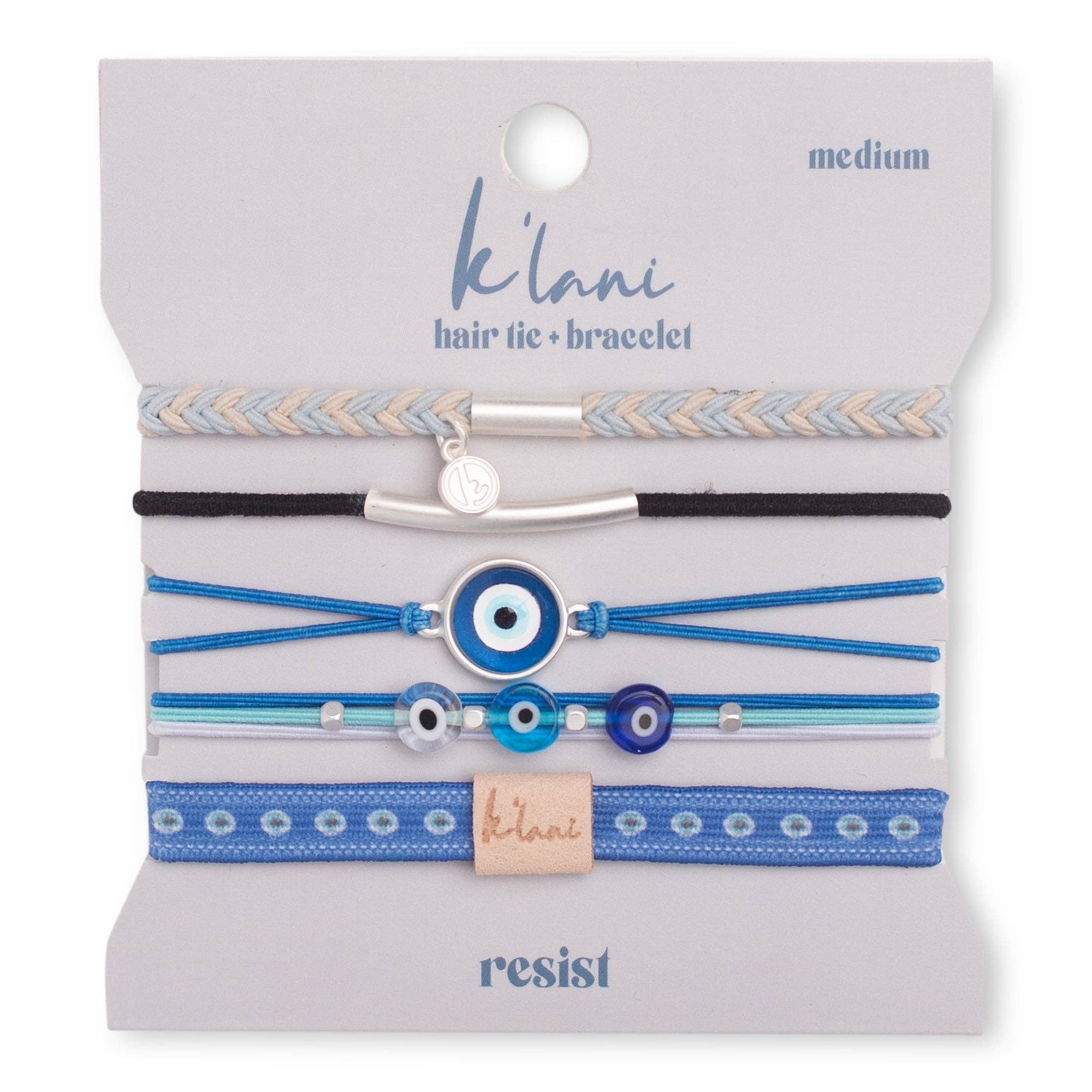 Resist Hair Tie Bracelets K'Lani hair tie bracelets- Tilden Co.
