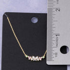 Butterfly Cluster Bar Necklace Necklace Fame Accessories- Tilden Co.