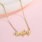 Mama Nana Pendant Necklace | 40NK9713 WIFEY WIFEY necklace JOSSLYN by wall to wall- Tilden Co.