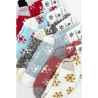 Soft Textured SnowFlake Cozy Socks    Socks Love and Repeat- Tilden Co.