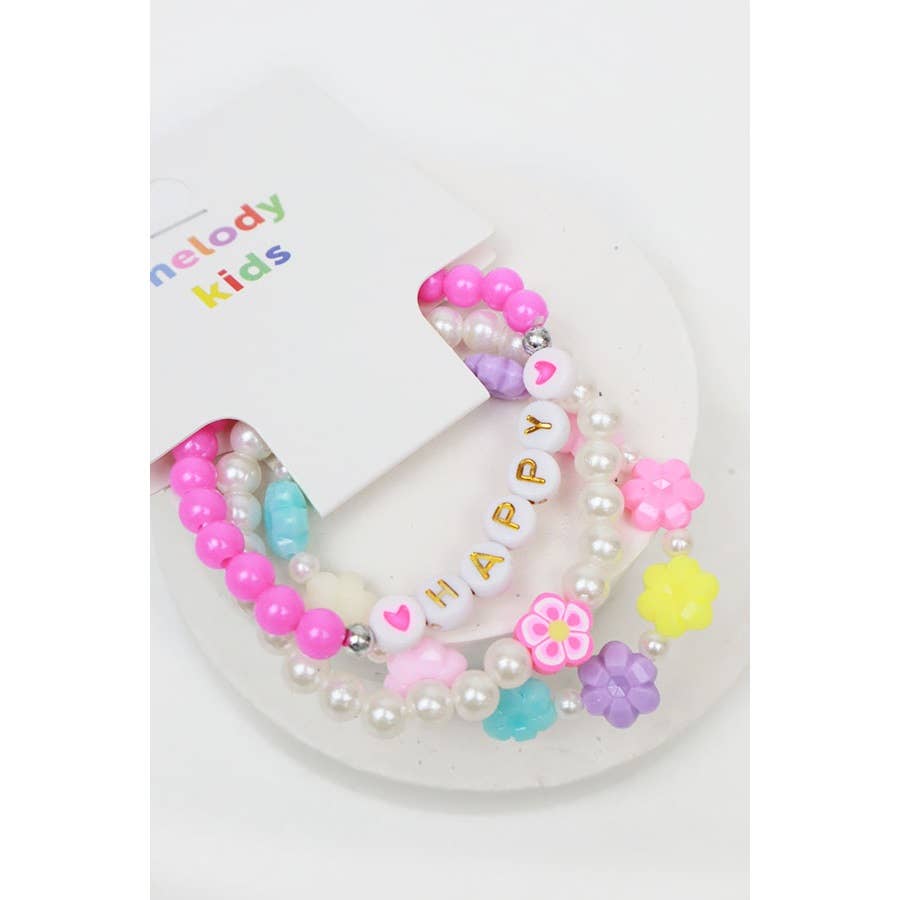 Happy and Dream Kids Bracelet Set Love and Repeat- Tilden Co.