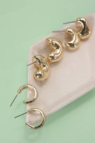 BUBBLE HOOP HUGGIE TRIO EARRINGS JOSSLYN by wall to wall- Tilden Co.