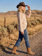 Oatmeal Striped Sweater Sweater Sewn and Seen- Tilden Co.