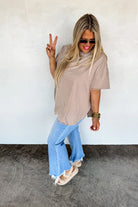 PREORDER: Joey Washed Cotton Boyfriend Tee Womens Ave Shops- Tilden Co.