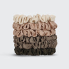 Ultra Petite Satin Scrunchies 6pc - Eucalyptus KITSCH- Tilden Co.