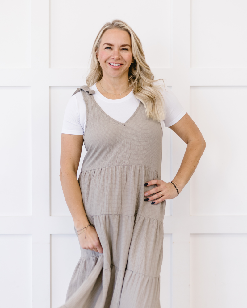 Crew Neck Boyfriend Halftee Layering Top HALFTEE Layering Fashions- Tilden Co.