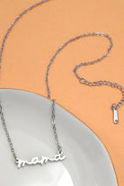 Mama Necklace | 40NK9479 Silver Silver JOSSLYN by wall to wall- Tilden Co.