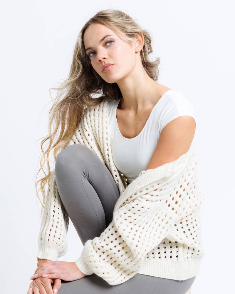 Demi Tee - Short Sleeve Cropped Basic Layering Tee Layering Top Downeast- Tilden Co.