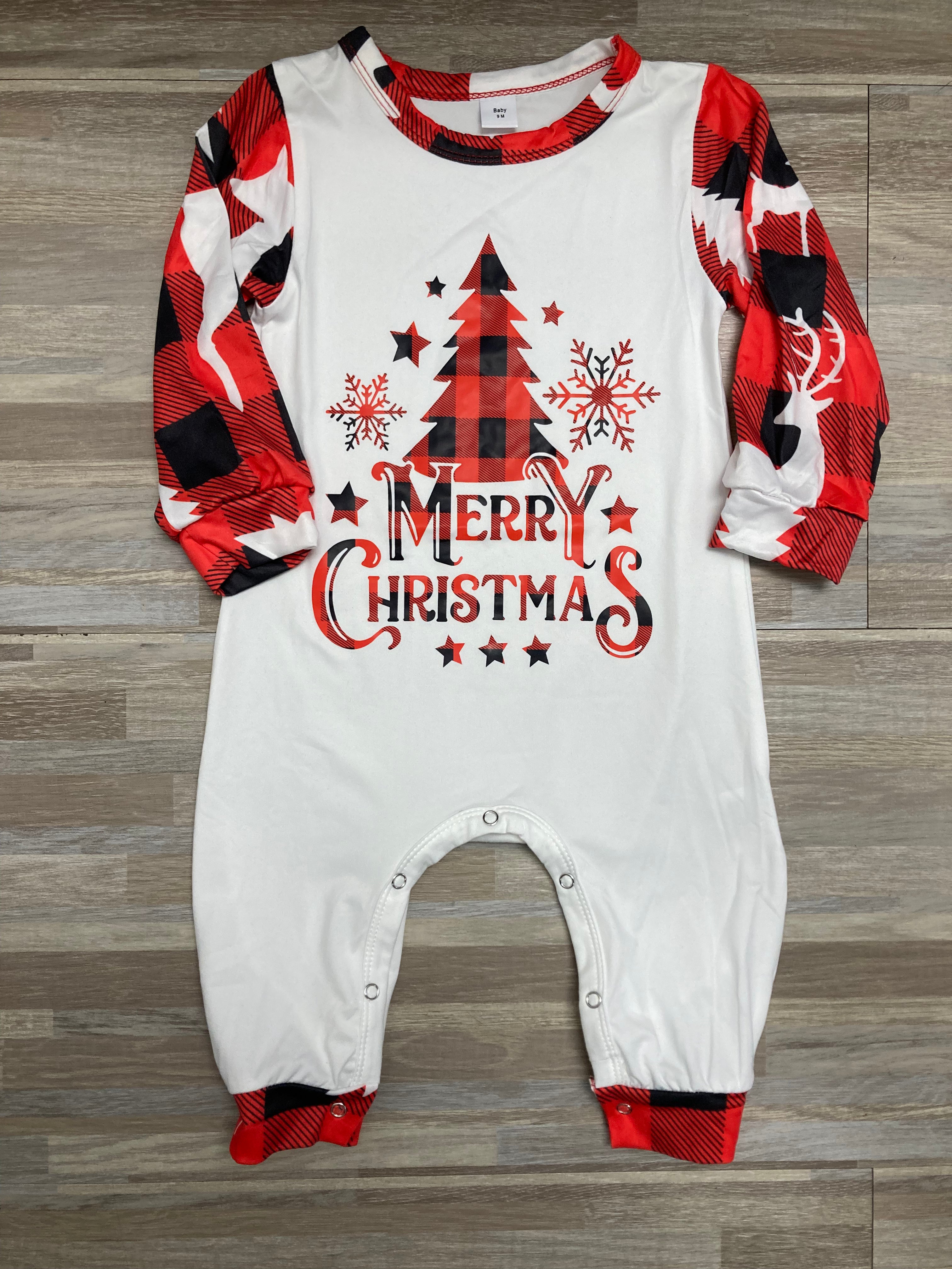 BABY Merry Christmas Plaid Pajamas - Final Sale     Tilden Co. LLC- Tilden Co.