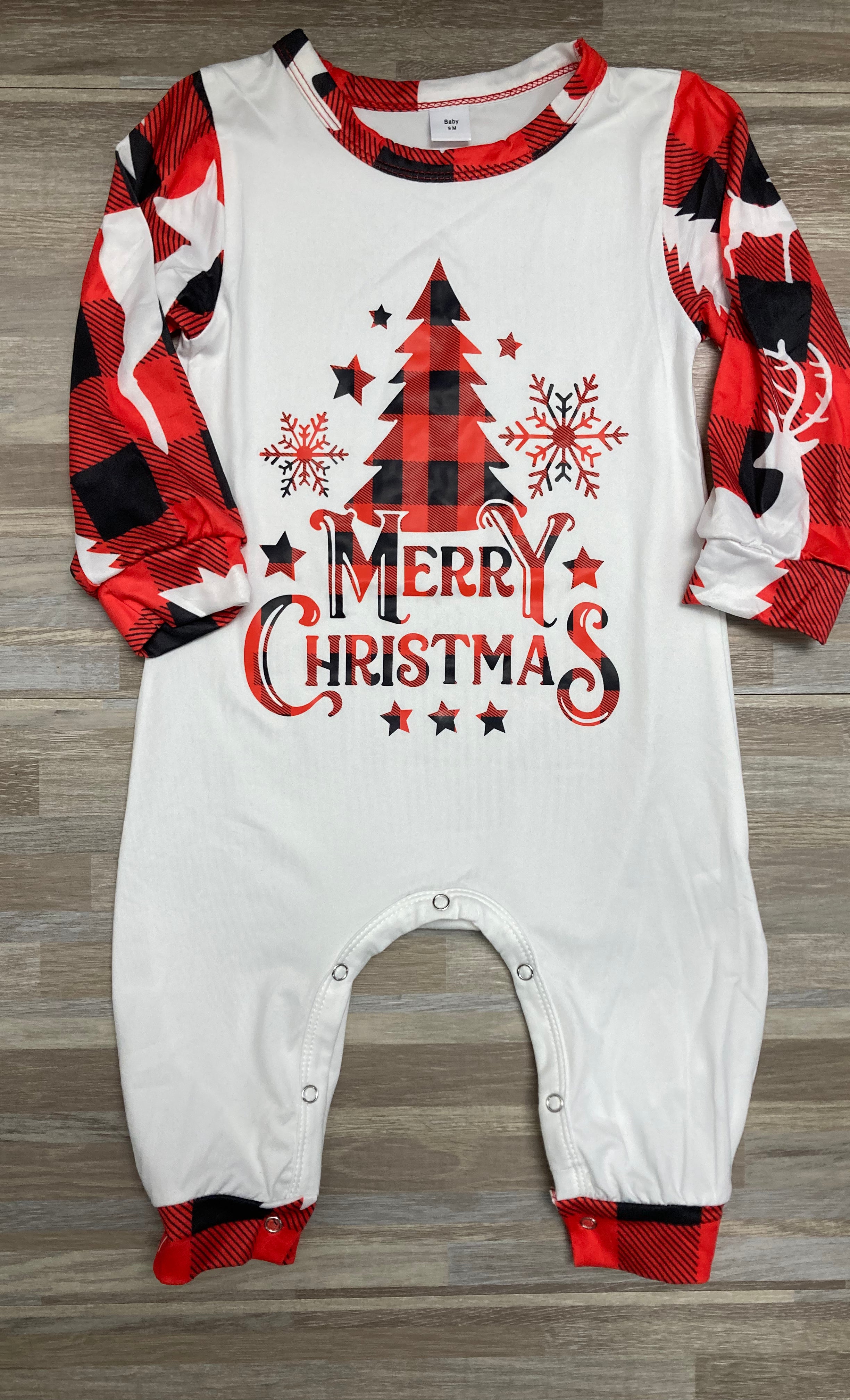 BABY Merry Christmas Plaid Pajamas     Tilden Co. LLC- Tilden Co.
