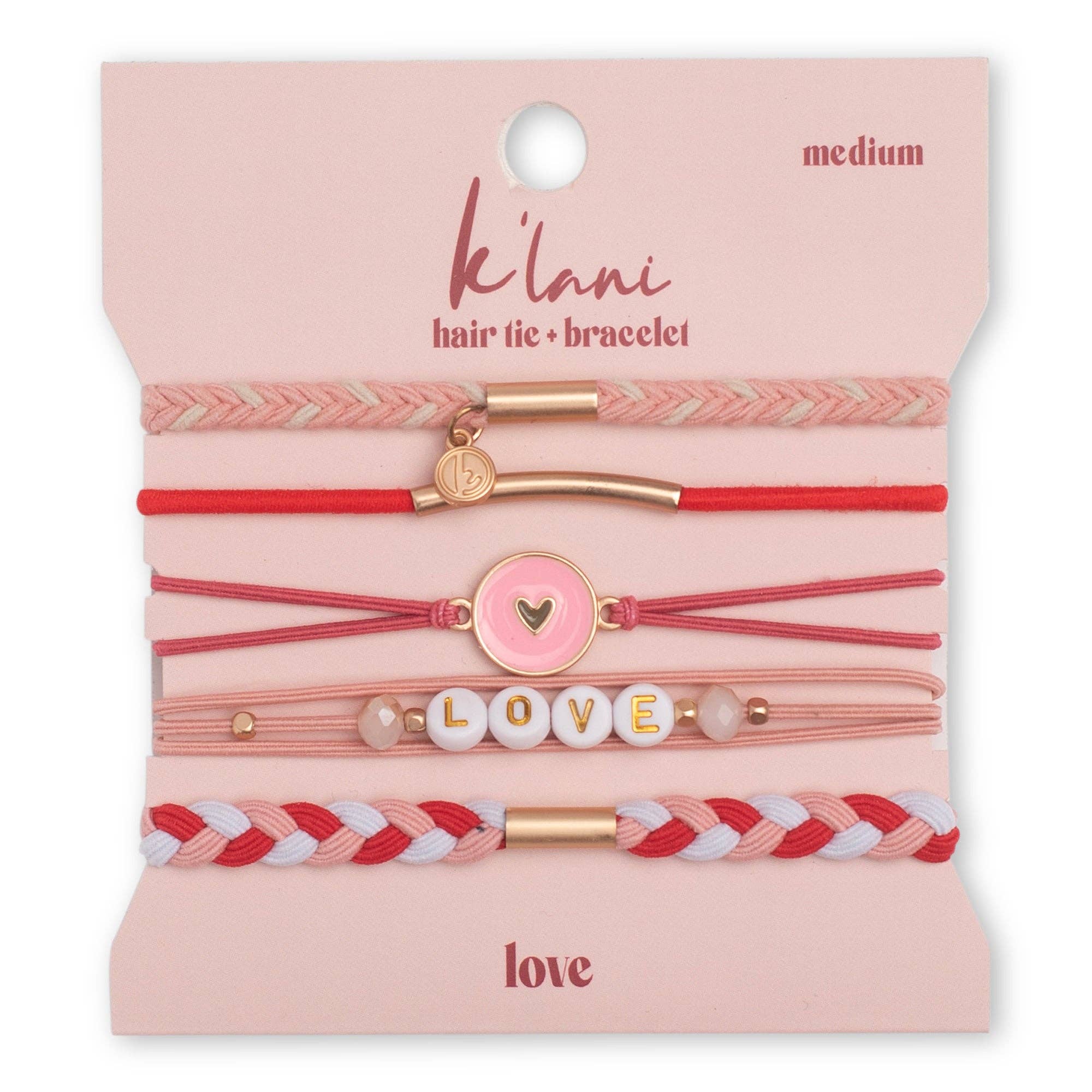 Love Hair Tie Bracelets K'Lani hair tie bracelets- Tilden Co.