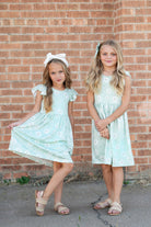 Girl's - Sage Bloom Dress Girl's Dress Adorable Sweetness- Tilden Co.