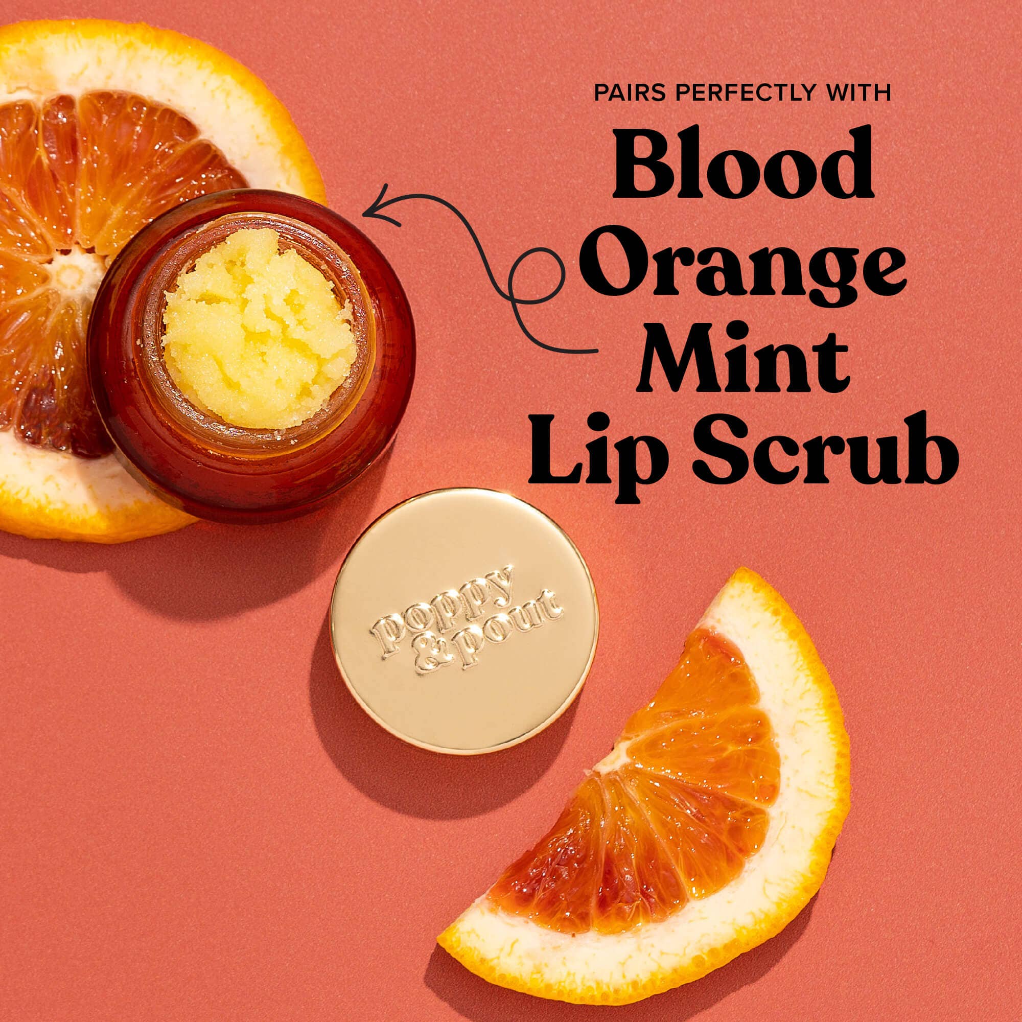 Lip Balm, Blood Orange Mint    lip balm Poppy & Pout- Tilden Co.