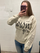 Just a Small Town Idaho Girl Sweatshirt Moxie Brands- Tilden Co.