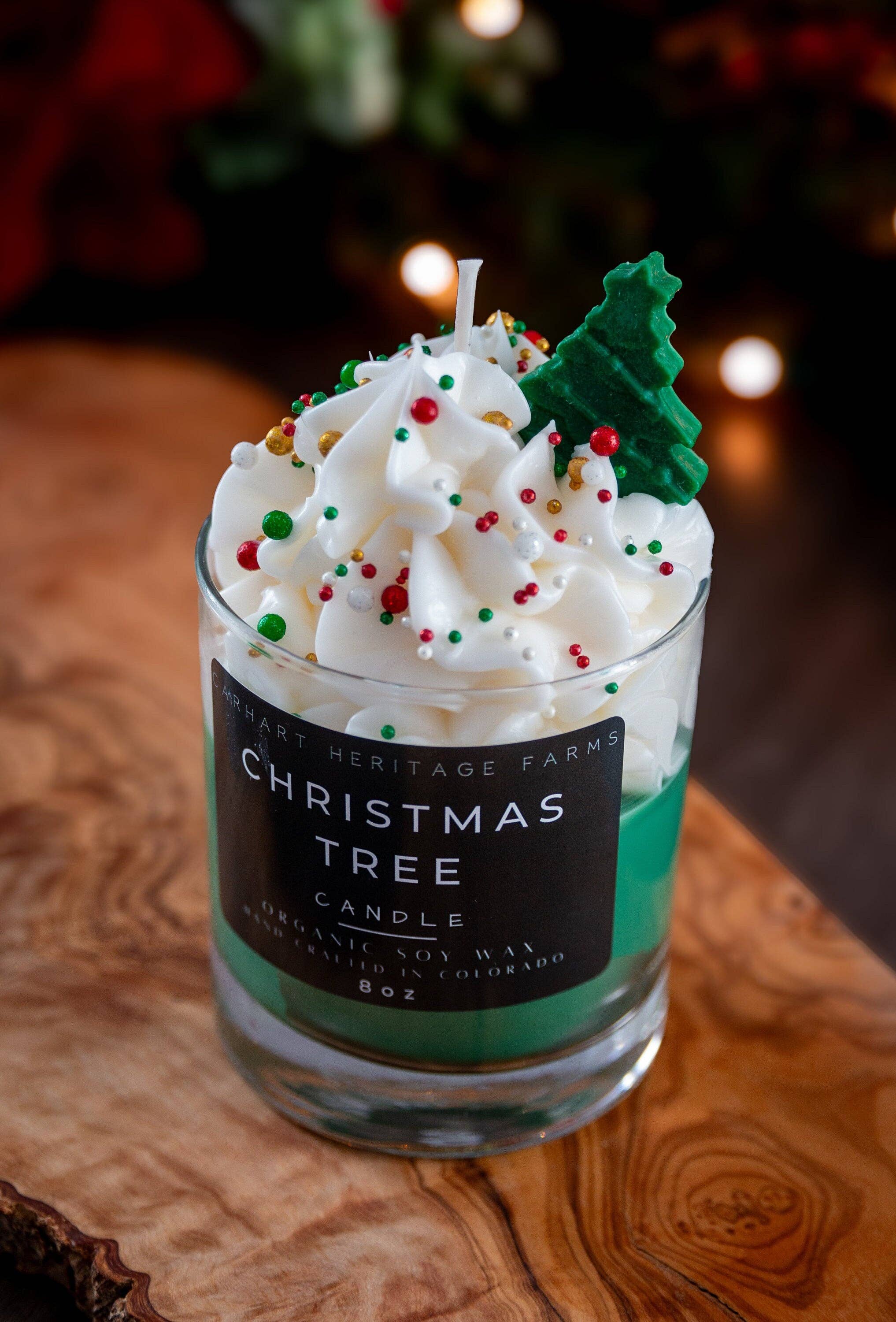 Christmas Tree Holiday Candle Carhart Heritage Farms- Tilden Co.