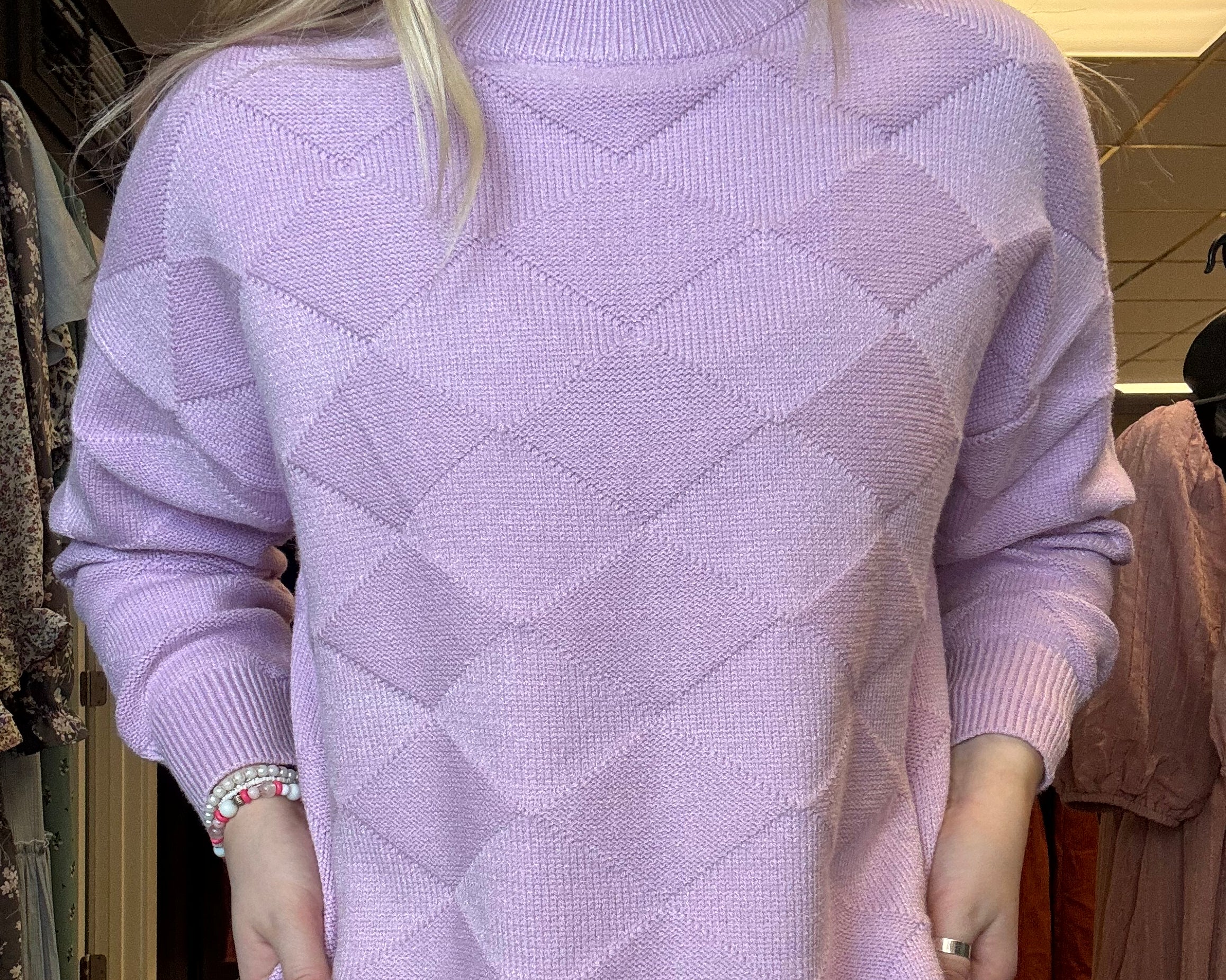 Long Sleeve Textured Sweater Top - Final Sale    Sweater Vine & Love- Tilden Co.