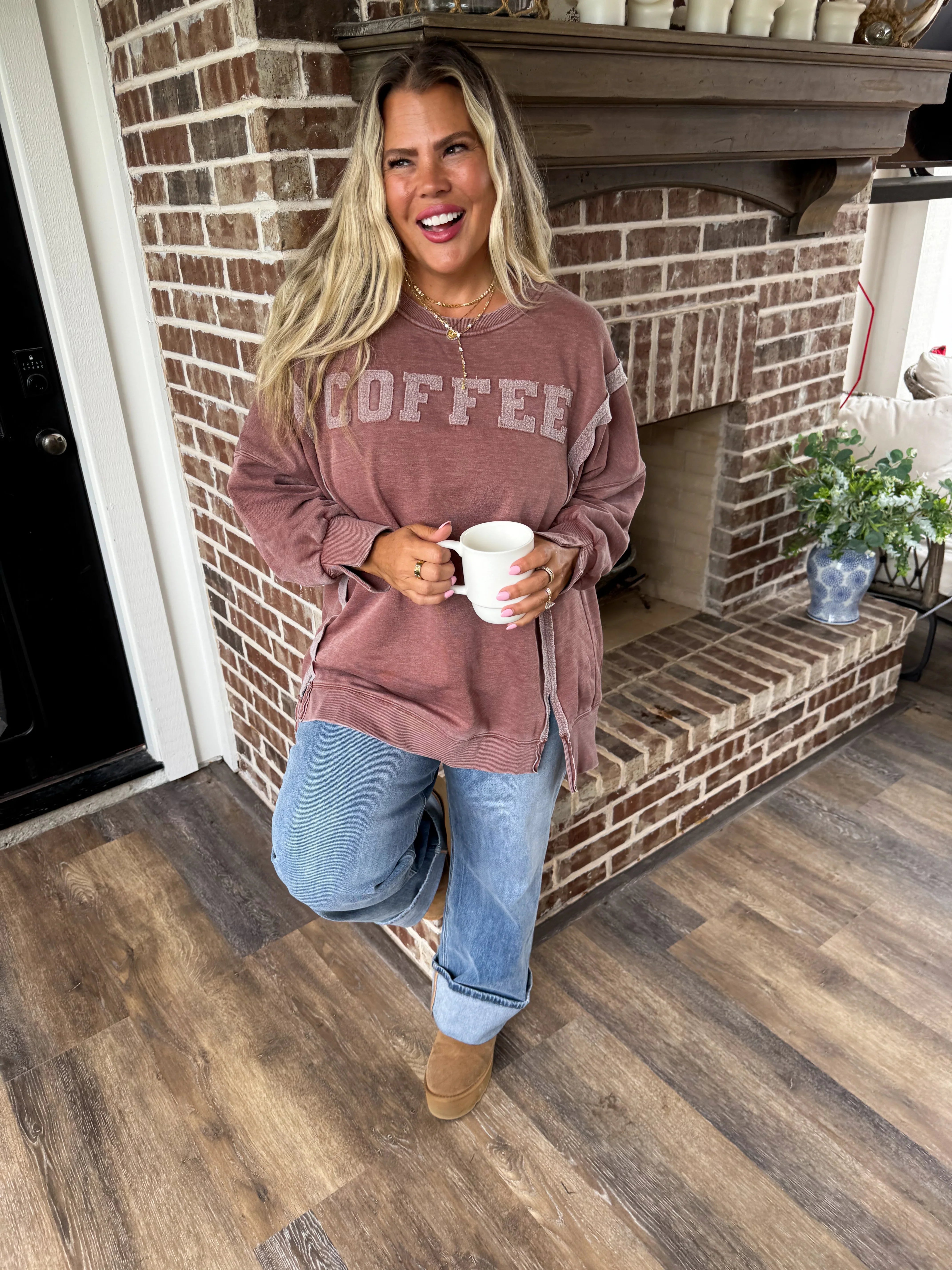 PREORDER: Coffee Classic Crew Sweatshirt    Womens Ave Shops- Tilden Co.