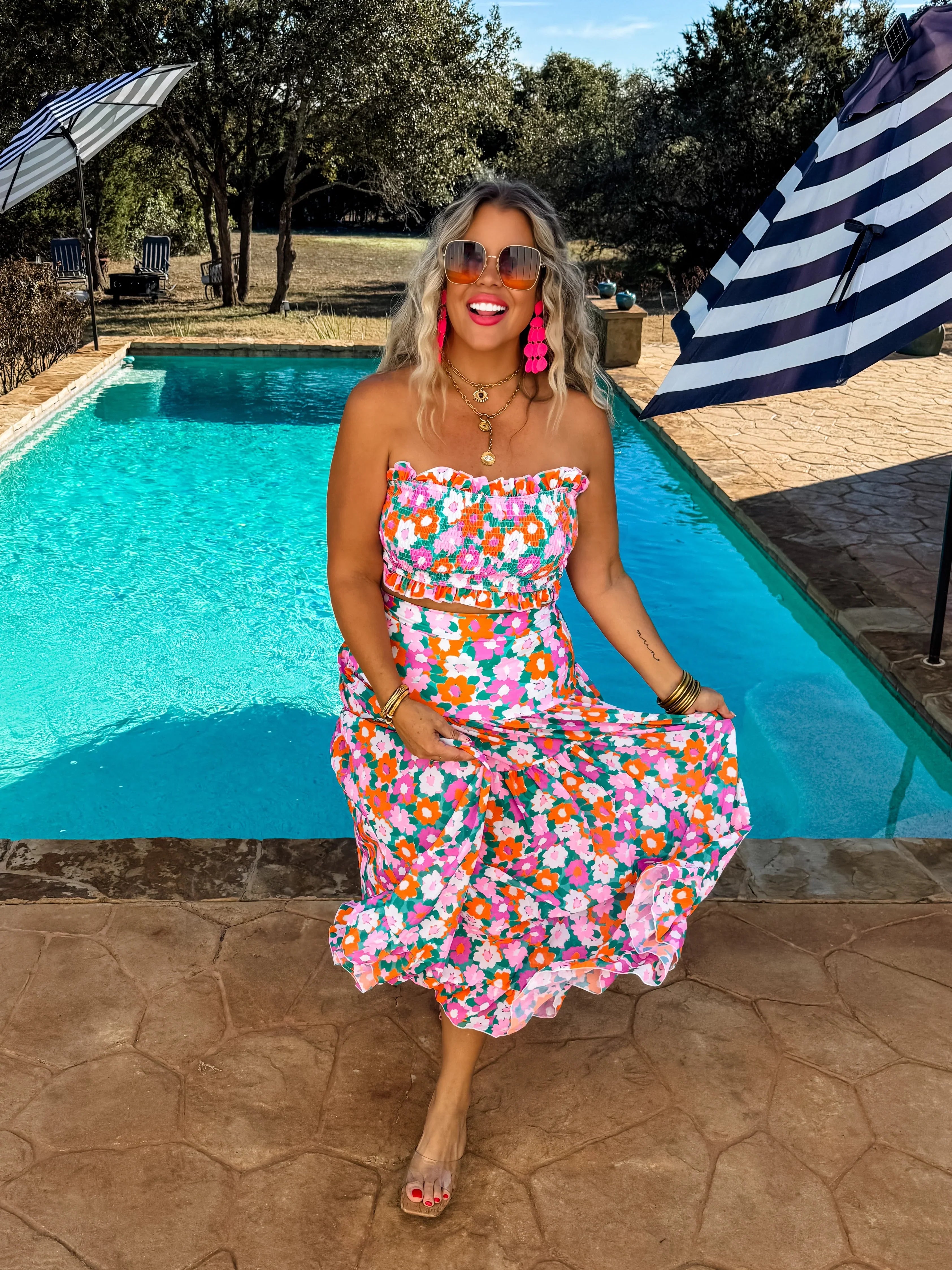 Amalfi Blooms Swim Set Womens Ave Shops- Tilden Co.