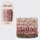 Ultra Petite Satin Scrunchies 6pc - Terracotta KITSCH- Tilden Co.