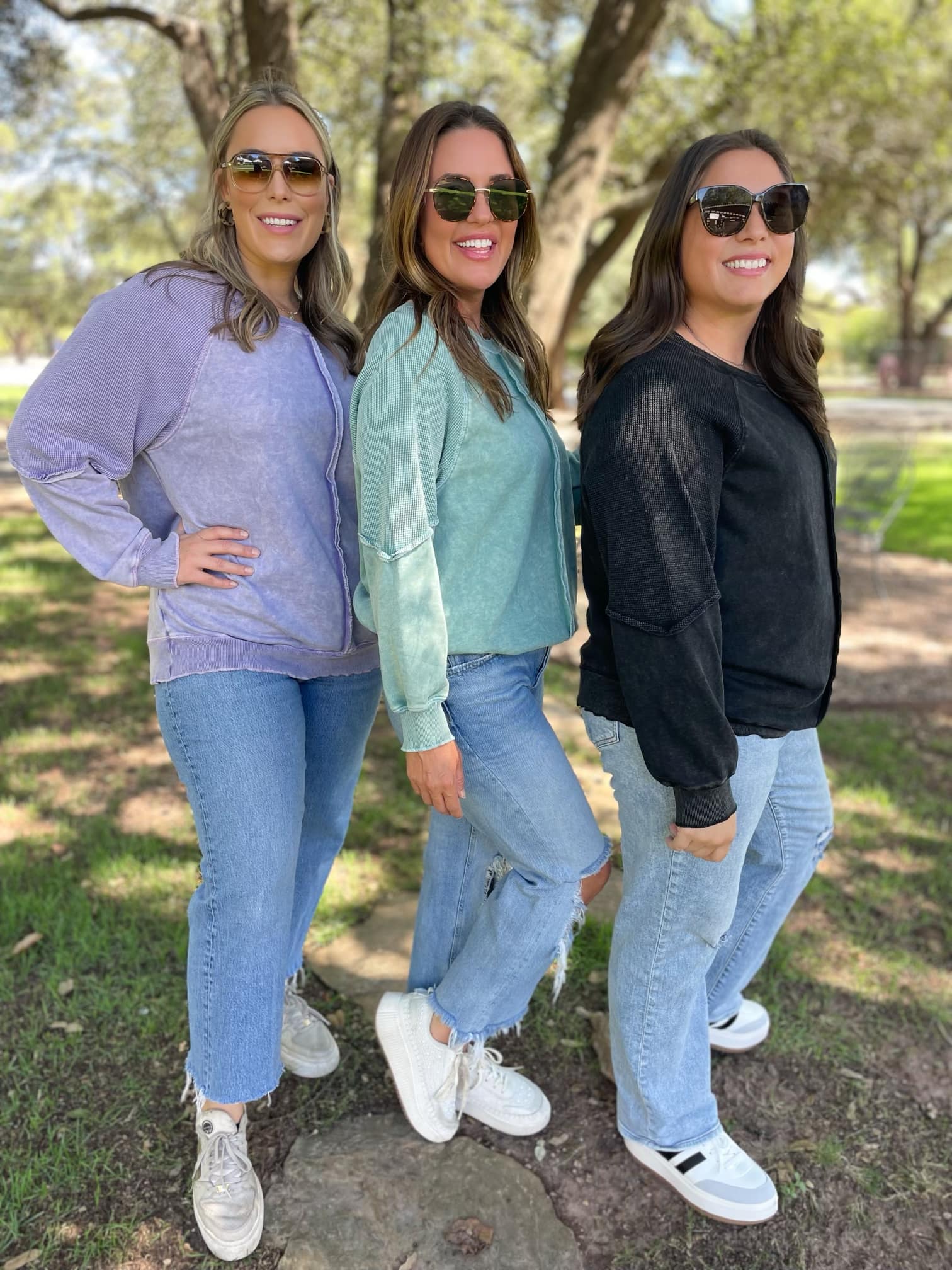 PREORDER: Best Selling Elliott Exposed Seam Sweatshirt in Five Colors Womens Ave Shops- Tilden Co.