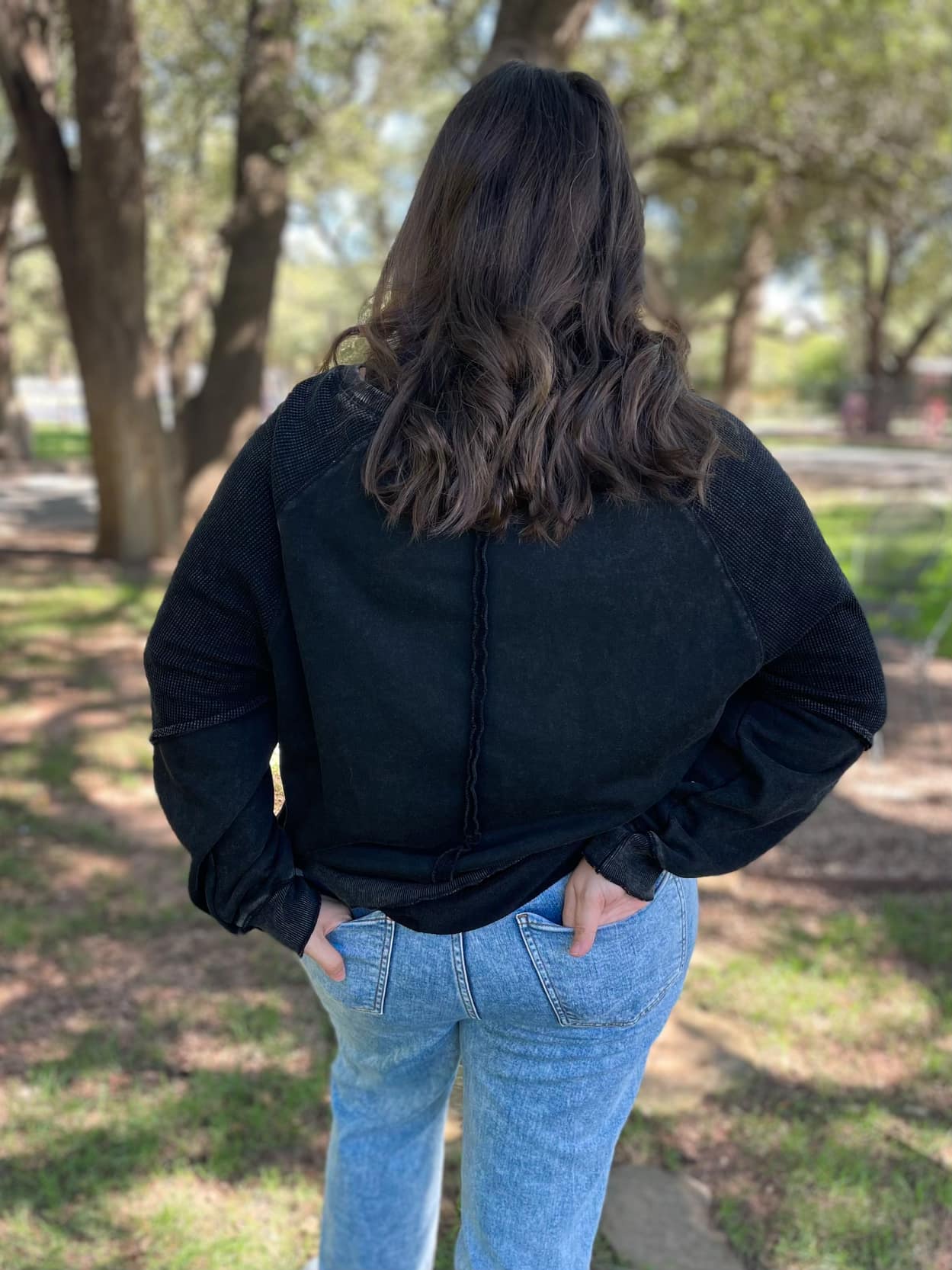 PREORDER: Best Selling Elliott Exposed Seam Sweatshirt in Five Colors Womens Ave Shops- Tilden Co.