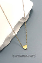 Gold Stainless Steel Necklace GOLD GOLD JOSSLYN by wall to wall- Tilden Co.