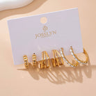 Baguette Geo Hoop Trio Earrings | 80E61782 JOSSLYN by wall to wall- Tilden Co.