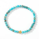 BOHO CROSS NATURAL STONE PERSONALIZED BRACELET | 40B5184 TURQ TURQ JOSSLYN by wall to wall- Tilden Co.