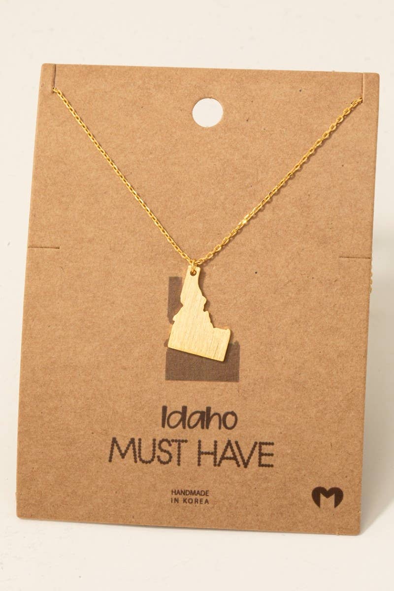 Idaho State Necklace G G Necklace Fame Accessories- Tilden Co.